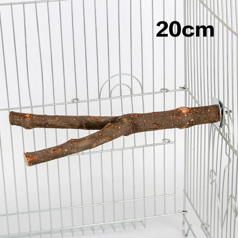 1pcs 15/20/30cm Birds Accessories Bird Cage Sticks Wooden Stuff Stand Tree Branch Perches Asesorips Para Aves Vogel Stokjes - Slobuy