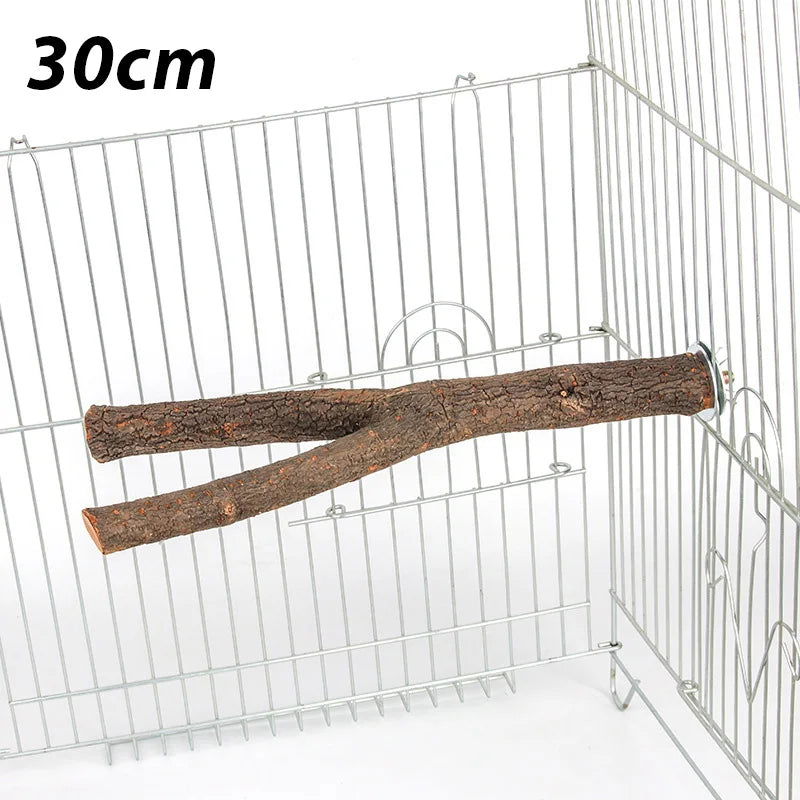 1pcs 15/20/30cm Birds Accessories Bird Cage Sticks Wooden Stuff Stand Tree Branch Perches Asesorips Para Aves Vogel Stokjes - Slobuy