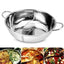 28/30cm Twin Divided Hot Pot Stainless Steel Hotpot Kitchen Cooker Home Cooking Cookware Dish Plate Compatible Cooker Gas Stove - Slobuy