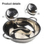 28/30cm Twin Divided Hot Pot Stainless Steel Hotpot Kitchen Cooker Home Cooking Cookware Dish Plate Compatible Cooker Gas Stove - Slobuy