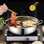 28/30cm Twin Divided Hot Pot Stainless Steel Hotpot Kitchen Cooker Home Cooking Cookware Dish Plate Compatible Cooker Gas Stove - Slobuy