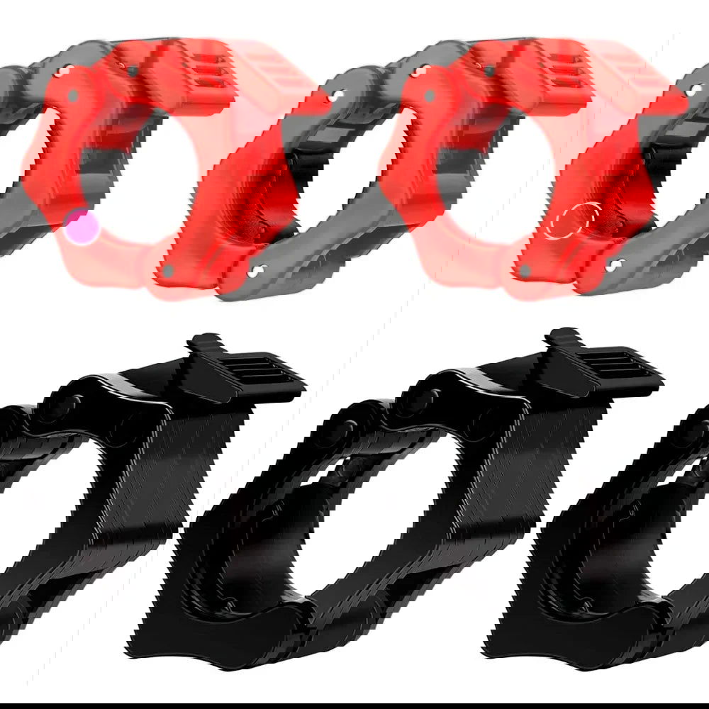2PCS 25/28/30mm Quick Release Barbell Clamps Spin lock Barbell Collars Weight Bar Clips for Weightlifting and Strength Training - Slobuy