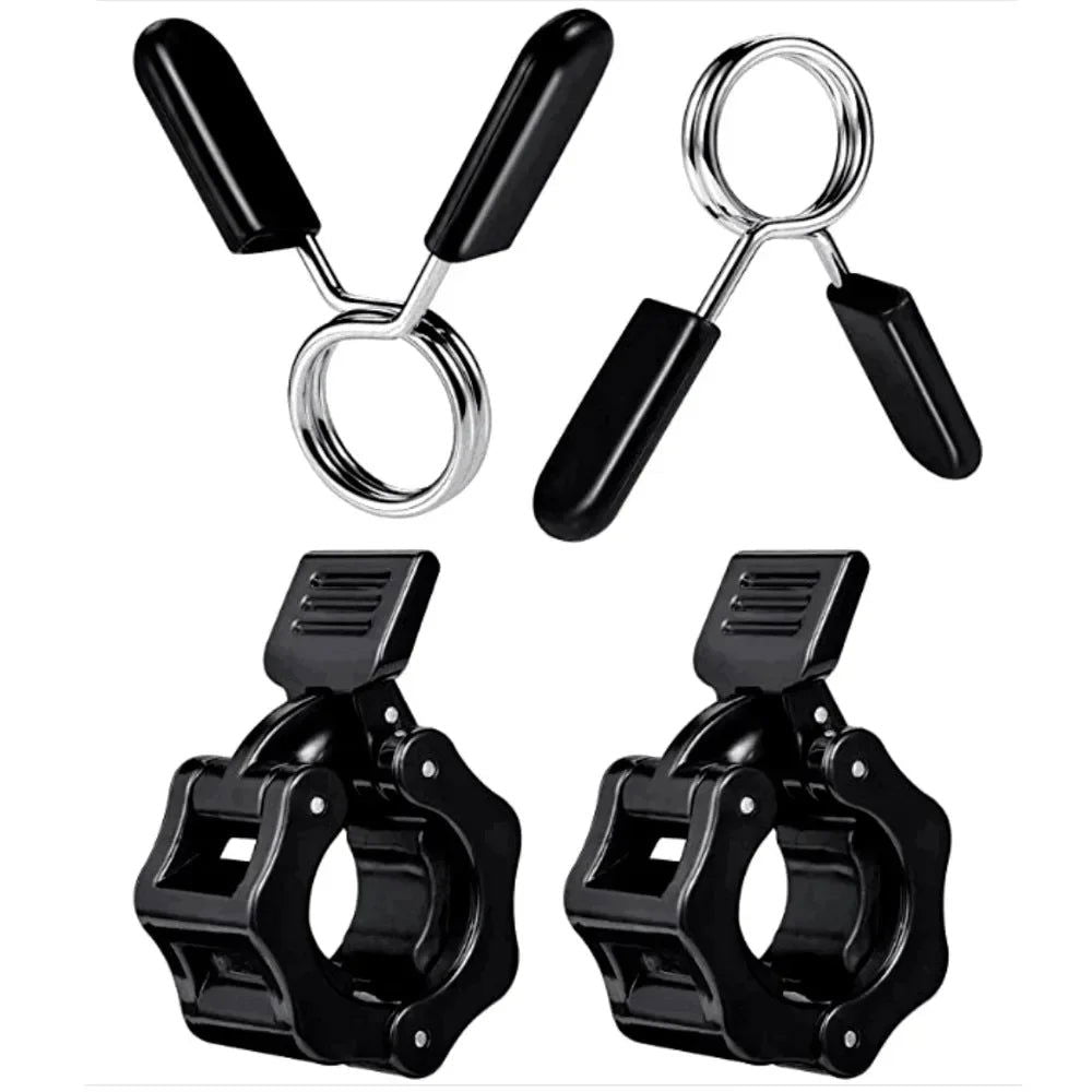 2PCS 25/28/30mm Quick Release Barbell Clamps Spin lock Barbell Collars Weight Bar Clips for Weightlifting and Strength Training - Slobuy