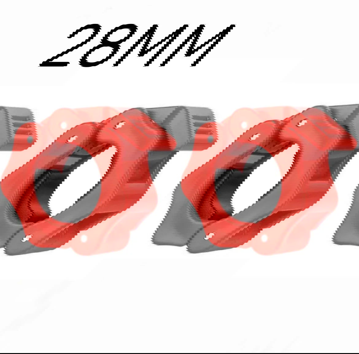 2PCS 25/28/30mm Quick Release Barbell Clamps Spin lock Barbell Collars Weight Bar Clips for Weightlifting and Strength Training - Slobuy