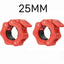 2PCS 25/28/30mm Quick Release Barbell Clamps Spin lock Barbell Collars Weight Bar Clips for Weightlifting and Strength Training - Slobuy