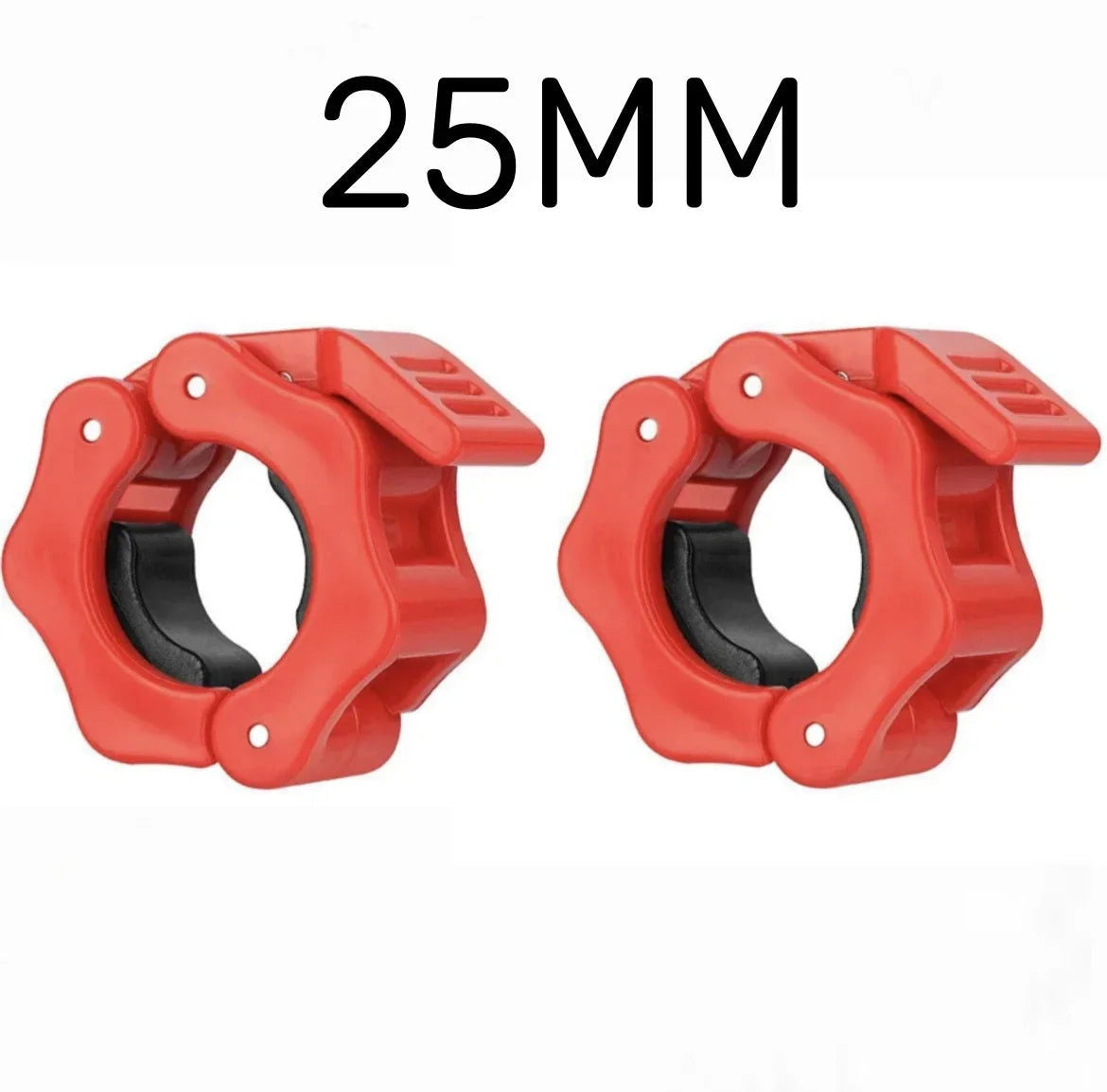2PCS 25/28/30mm Quick Release Barbell Clamps Spin lock Barbell Collars Weight Bar Clips for Weightlifting and Strength Training - Slobuy