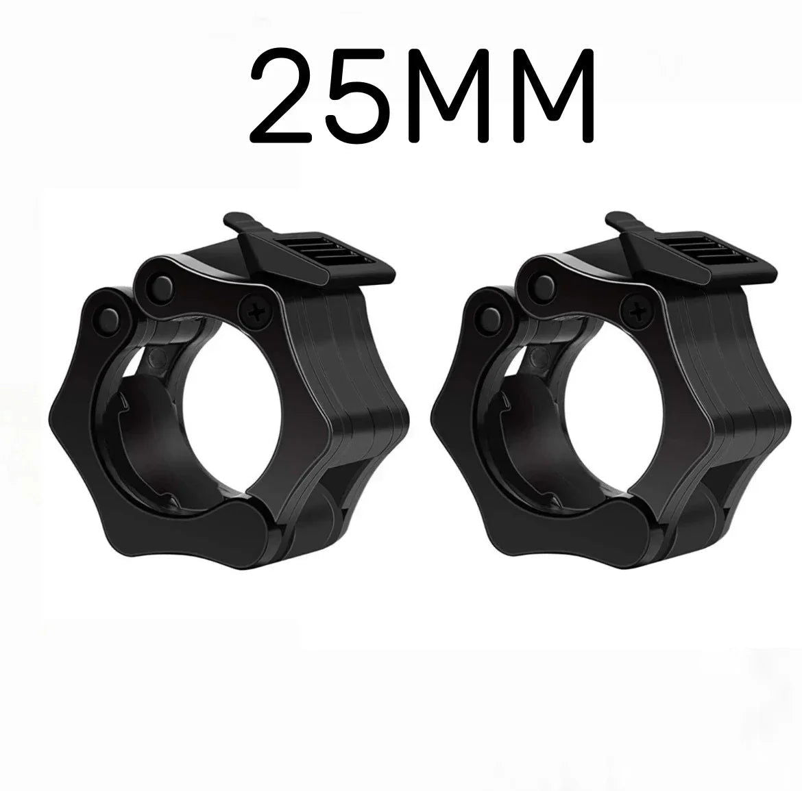 2PCS 25/28/30mm Quick Release Barbell Clamps Spin lock Barbell Collars Weight Bar Clips for Weightlifting and Strength Training - Slobuy