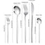 30pc Stainless steel cutlery set steak knife fruit fork dessert spoon set - Slobuy