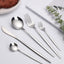 30pc Stainless steel cutlery set steak knife fruit fork dessert spoon set - Slobuy