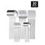 30pc Stainless steel cutlery set steak knife fruit fork dessert spoon set - Slobuy