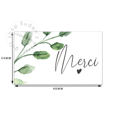 30pcs French MERCI Card Thank you for your support Thanks Greeting Card Appreciation Cardstock for Sellers Gift - Slobuy