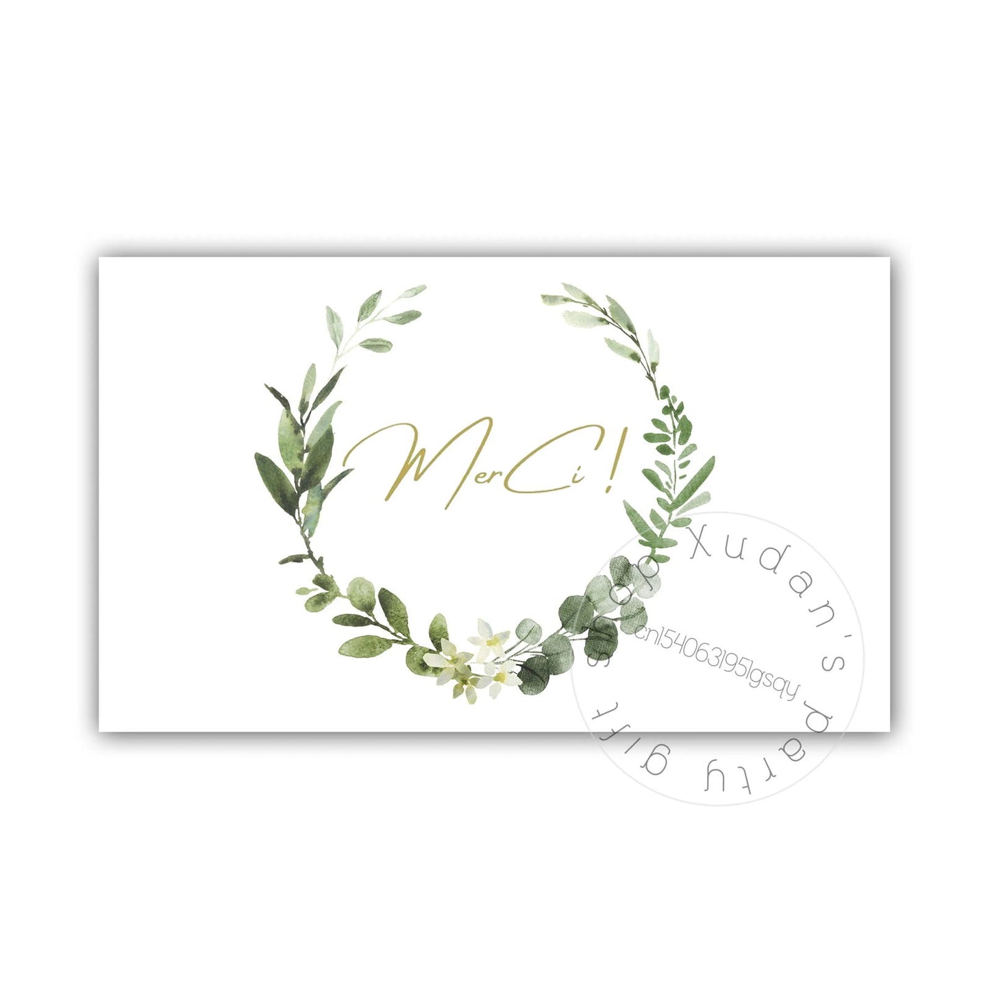 30pcs French MERCI Card Thank you for your support Thanks Greeting Card Appreciation Cardstock for Sellers Gift - Slobuy