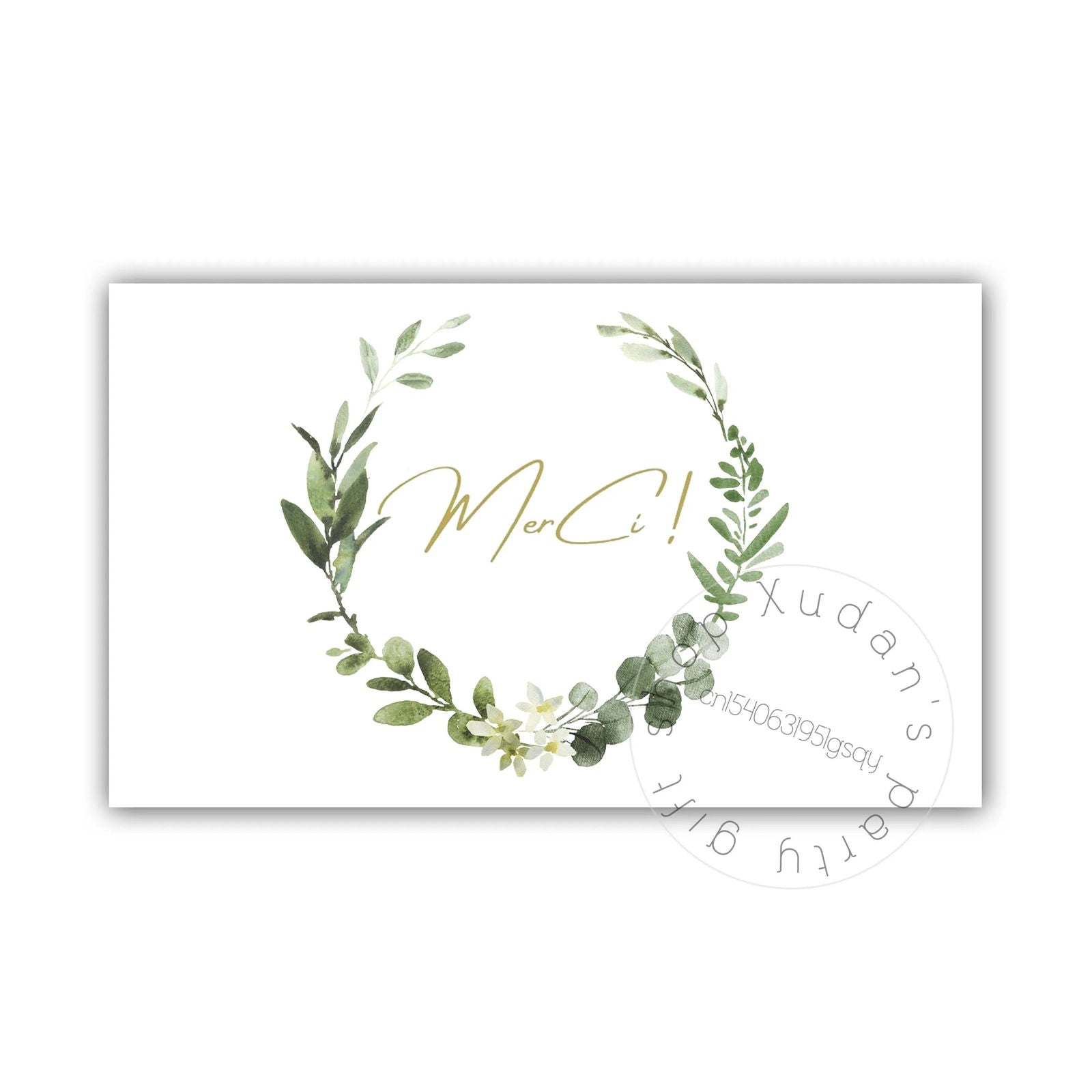 30pcs French MERCI Card Thank you for your support Thanks Greeting Card Appreciation Cardstock for Sellers Gift - Slobuy