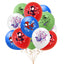 10/20/30pcs Spiderman 12 Inch Latex Balloons Air Globos Boys Birthday Party Decorations Toys For Kid Baby Shower Party Supplies - Slobuy