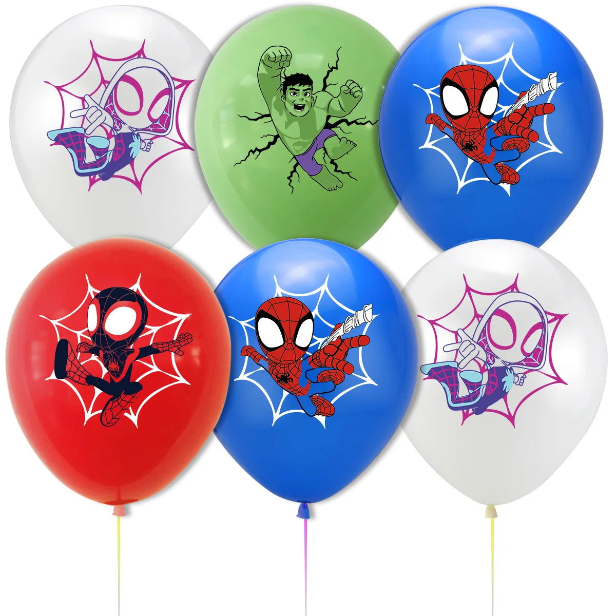 10/20/30pcs Spiderman 12 Inch Latex Balloons Air Globos Boys Birthday Party Decorations Toys For Kid Baby Shower Party Supplies - Slobuy