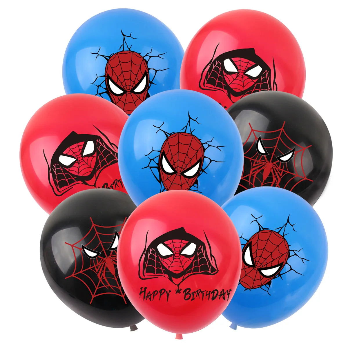 10/20/30pcs Spiderman 12 Inch Latex Balloons Air Globos Boys Birthday Party Decorations Toys For Kid Baby Shower Party Supplies - Slobuy