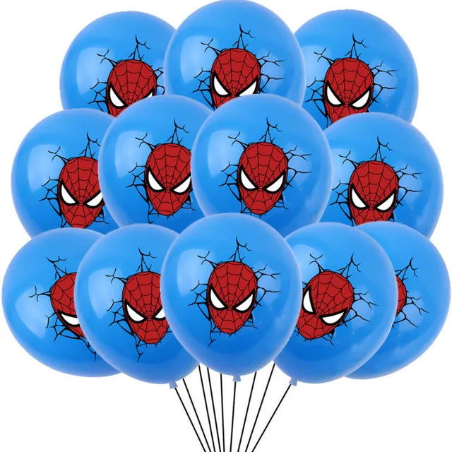10/20/30pcs Spiderman 12 Inch Latex Balloons Air Globos Boys Birthday Party Decorations Toys For Kid Baby Shower Party Supplies - Slobuy