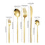 5pcs/30pcs Stainless steel cutlery set steak forks dessert spoons fruit forks are suitable for banquet restaurant guests - Slobuy