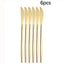 5pcs/30pcs Stainless steel cutlery set steak forks dessert spoons fruit forks are suitable for banquet restaurant guests - Slobuy