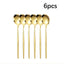 5pcs/30pcs Stainless steel cutlery set steak forks dessert spoons fruit forks are suitable for banquet restaurant guests - Slobuy