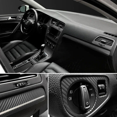 30x127cm Car 3D Carbon Fiber Roll Film Stickers DIY Vinyl Film Auto Interior Styling Carbon Fiber Decorative Decals - Slobuy