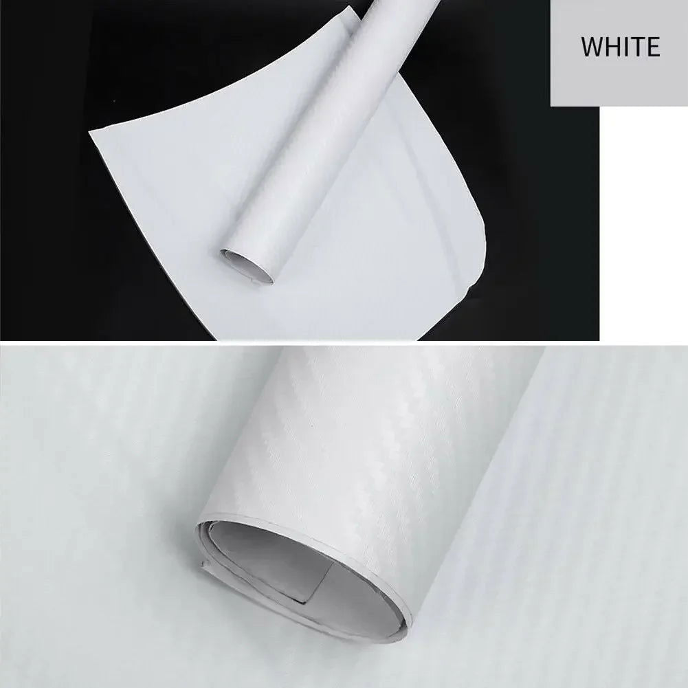 30x127cm Car 3D Carbon Fiber Roll Film Stickers DIY Vinyl Film Auto Interior Styling Carbon Fiber Decorative Decals - Slobuy
