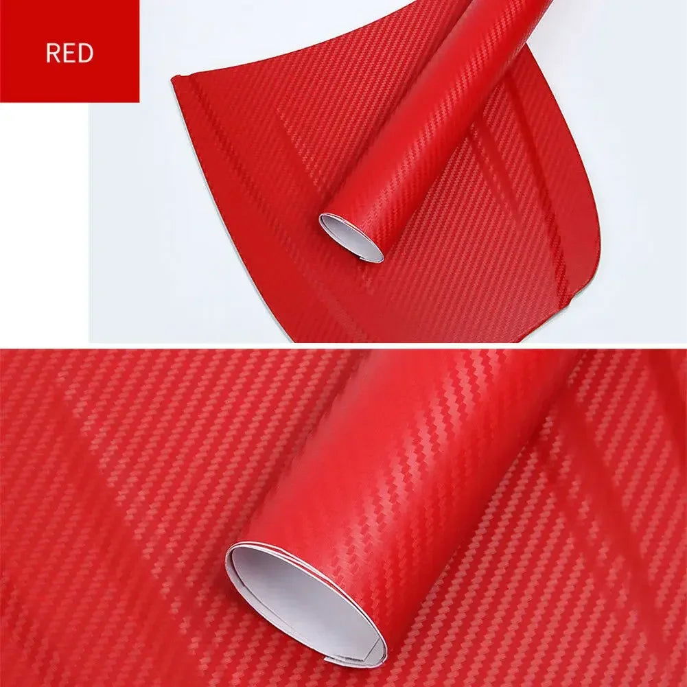 30x127cm Car 3D Carbon Fiber Roll Film Stickers DIY Vinyl Film Auto Interior Styling Carbon Fiber Decorative Decals - Slobuy