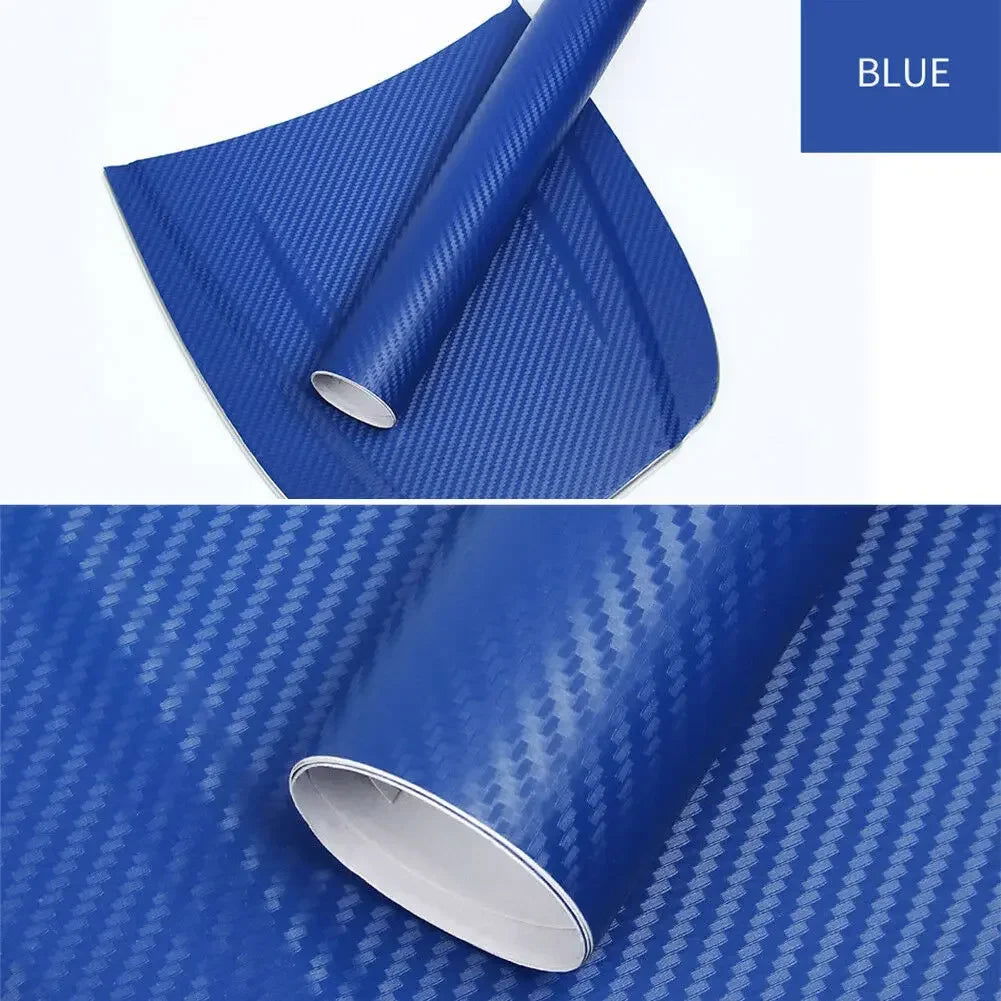 30x127cm Car 3D Carbon Fiber Roll Film Stickers DIY Vinyl Film Auto Interior Styling Carbon Fiber Decorative Decals - Slobuy
