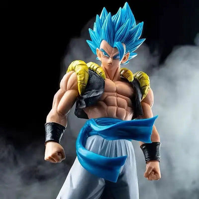 31CM Anime Dragon Ball Z Super Saiyan Blue Gogeta PVC Action Figure Model Toys Desktop Decoraction Children Birthday Gift - Slobuy