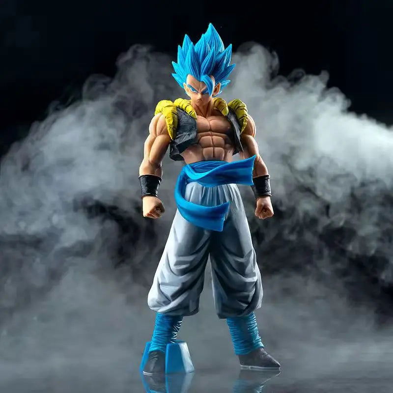 31CM Anime Dragon Ball Z Super Saiyan Blue Gogeta PVC Action Figure Model Toys Desktop Decoraction Children Birthday Gift - Slobuy