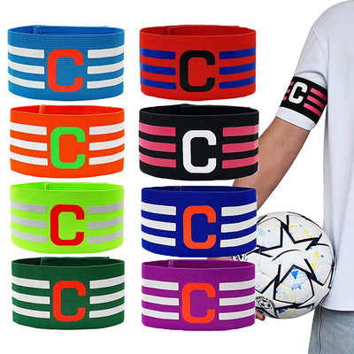 31*6.5cm Professional Football Armband Nylon Adjustable Soccer Arm Band Leader Match Football Armband Captain Armband Band - Slobuy