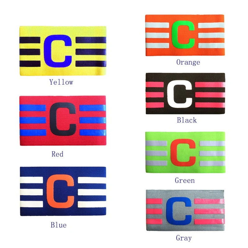 31*6.5cm Professional Football Armband Nylon Adjustable Soccer Arm Band Leader Match Football Armband Captain Armband Band - Slobuy