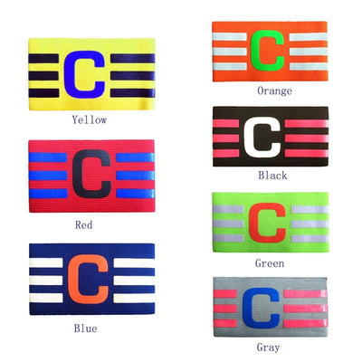 31*6.5cm Professional Football Armband Nylon Adjustable Soccer Arm Band Leader Match Football Armband Captain Armband Band - Slobuy