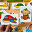 32Pcs Toddler Matching Card Early Montessori Education Puzzle Toys Cartoon Jigsaw Animal Color Shape Cognitive Training Gifts - Slobuy