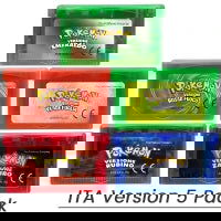 32 Bit GBA Video Game Cartridge Console Card Pokemon Series A set Emerald FireRed LeafGreen Ruby Sapphire with Shiny Label - Slobuy