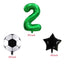 32inch Green Digit Number Globos Football Helium Balloons Trophy Balloon Children's Gifts Birthday Party Decorations Kids - Slobuy