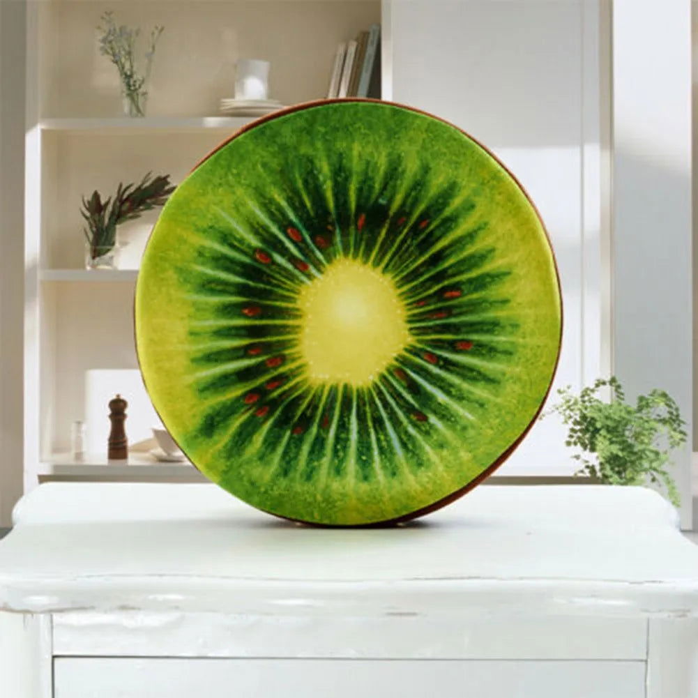 33cm Cushion Fruit Shape For  In-bed Reading And Watching Back And Head Pillow Round Cushion Lint-free - Slobuy