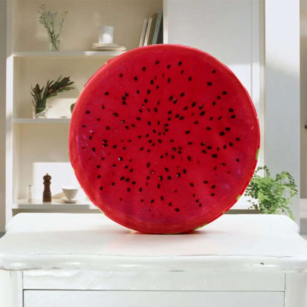 33cm Cushion Fruit Shape For  In-bed Reading And Watching Back And Head Pillow Round Cushion Lint-free - Slobuy