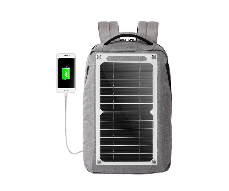 35W Solar Panel With USB Waterproof Outdoor Hiking And Camping Portable Battery Mobile Phone Charging Bank Charging Panel 6.8V - Slobuy