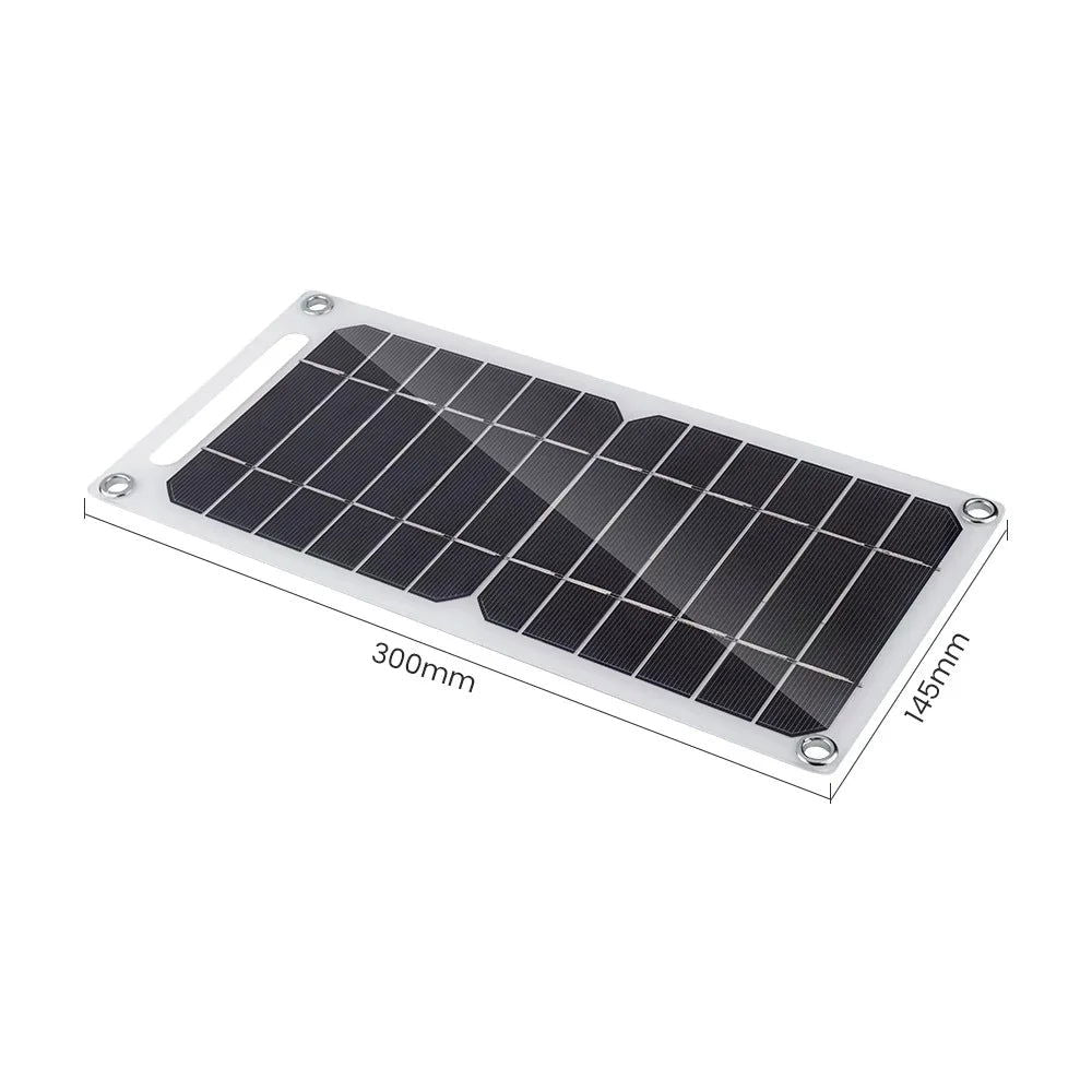 35W Solar Panel With USB Waterproof Outdoor Hiking And Camping Portable Battery Mobile Phone Charging Bank Charging Panel 6.8V - Slobuy