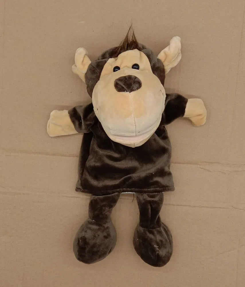 35cm Cartoon Animal Hand Puppet Parent-child Game Doll Lion Elephant Pig Appease Toys Birthday Gifts For Children - Slobuy
