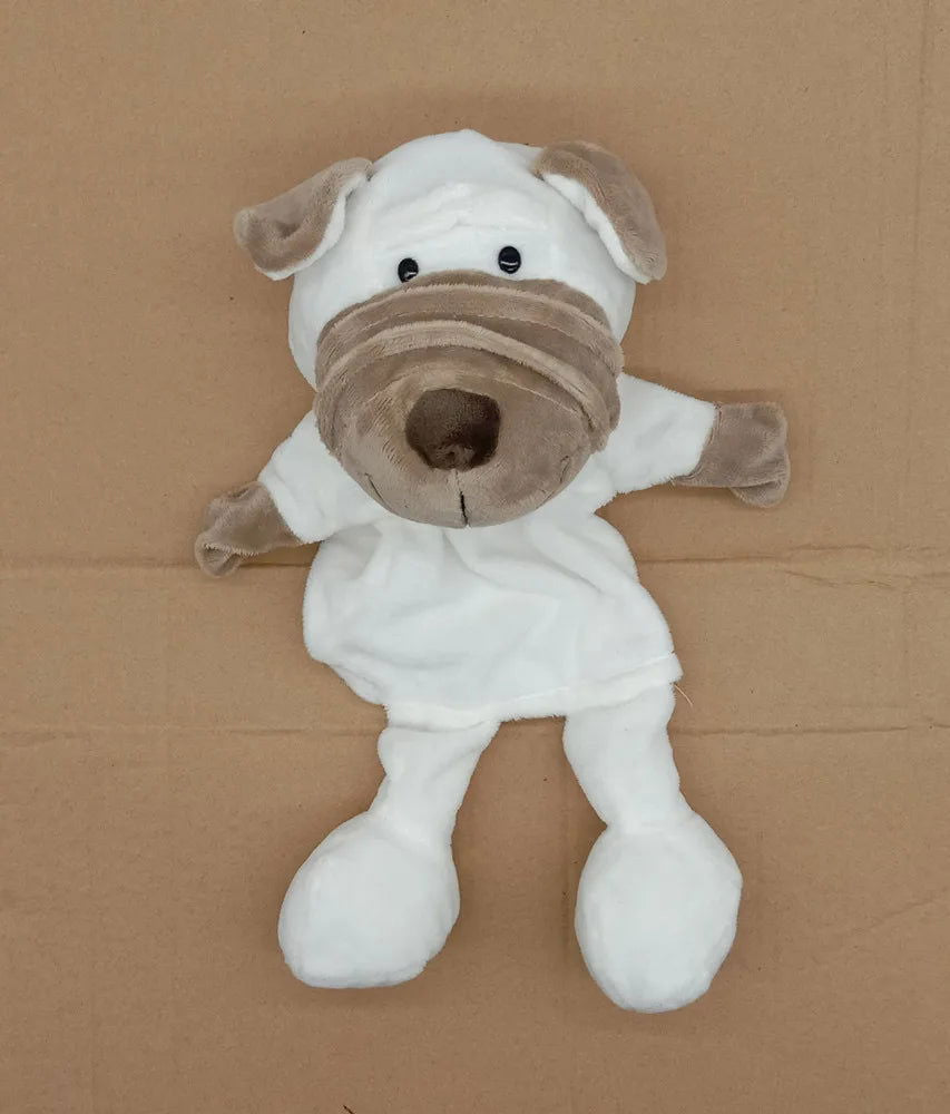 35cm Cartoon Animal Hand Puppet Parent-child Game Doll Lion Elephant Pig Appease Toys Birthday Gifts For Children - Slobuy