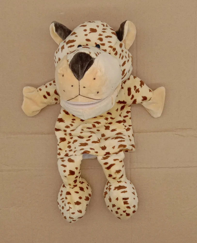 35cm Cartoon Animal Hand Puppet Parent-child Game Doll Lion Elephant Pig Appease Toys Birthday Gifts For Children - Slobuy