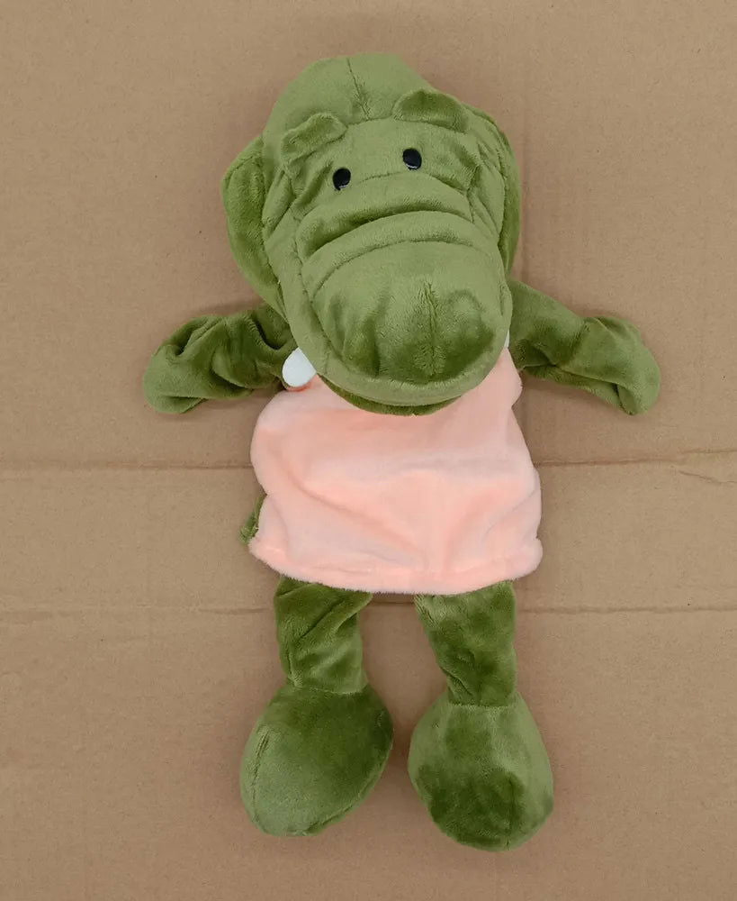 35cm Cartoon Animal Hand Puppet Parent-child Game Doll Lion Elephant Pig Appease Toys Birthday Gifts For Children - Slobuy