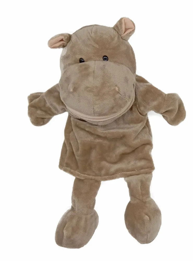 35cm Cartoon Animal Hand Puppet Parent-child Game Doll Lion Elephant Pig Appease Toys Birthday Gifts For Children - Slobuy