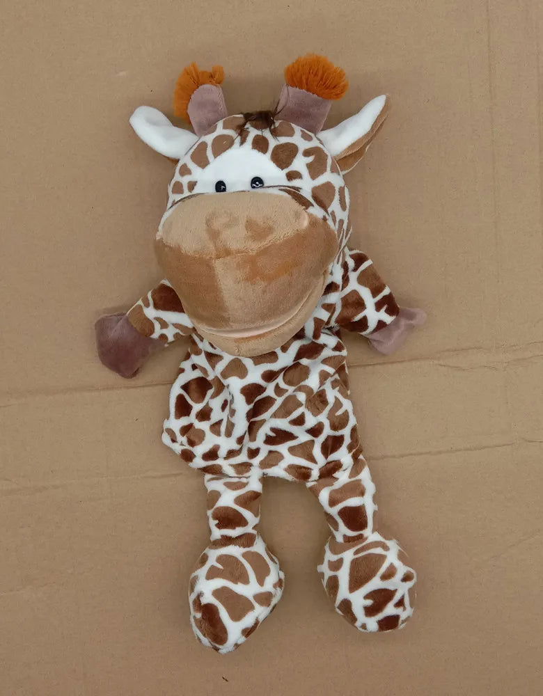 35cm Cartoon Animal Hand Puppet Parent-child Game Doll Lion Elephant Pig Appease Toys Birthday Gifts For Children - Slobuy