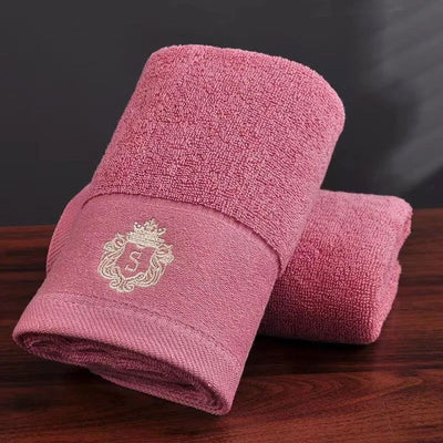 35×75cm 100% Cotton Face Towel Adults Baby Hand Embroidered Luxury Hand Face Bathroom Towel - Slobuy