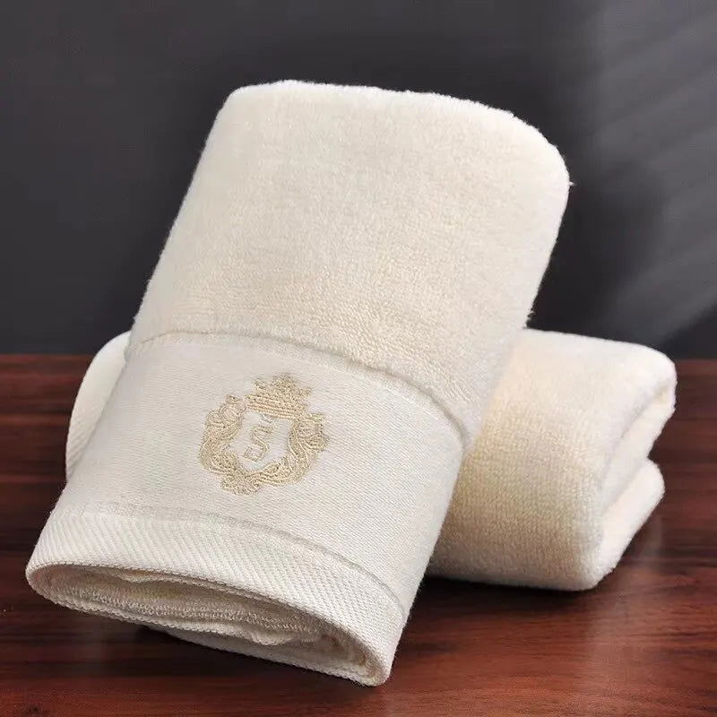 35×75cm 100% Cotton Face Towel Adults Baby Hand Embroidered Luxury Hand Face Bathroom Towel - Slobuy