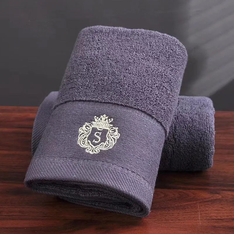 35×75cm 100% Cotton Face Towel Adults Baby Hand Embroidered Luxury Hand Face Bathroom Towel - Slobuy