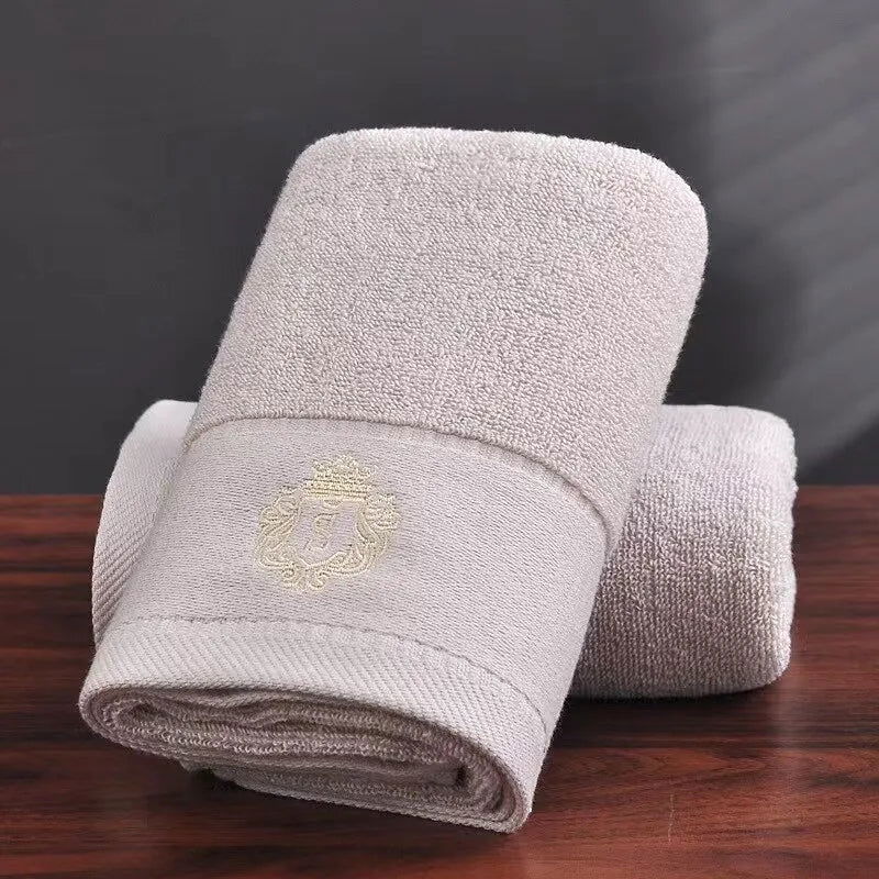 35×75cm 100% Cotton Face Towel Adults Baby Hand Embroidered Luxury Hand Face Bathroom Towel - Slobuy